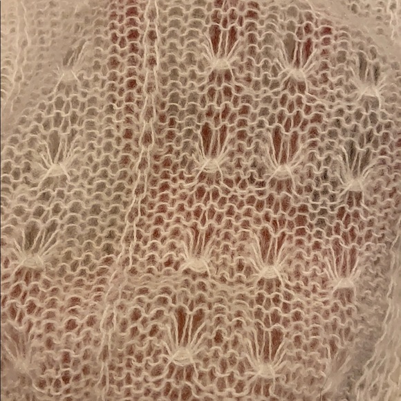 Vintage S-M White Ivory Wrap Crop Sweater Tie - Picture 13 of 13